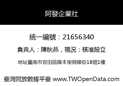 阿發企業社