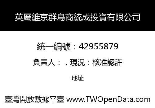 英屬維京群島商統成投資有限公司