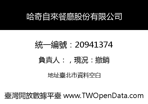 哈奇自來餐廳股份有限公司