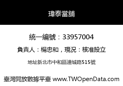 瑋泰當舖
