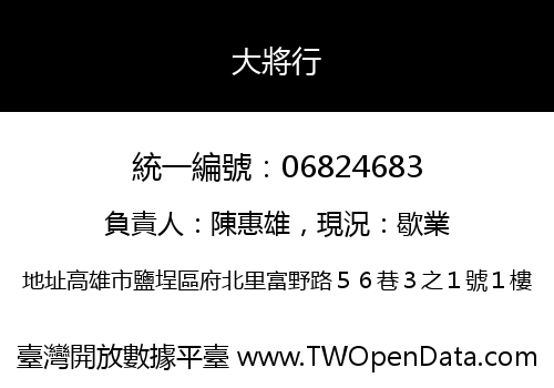 大將行