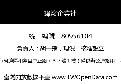 瑋焌企業社