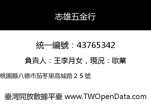 志雄五金行