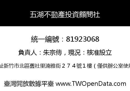 五湖不動產投資顧問社