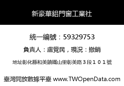 新豪華鋁門窗工業社
