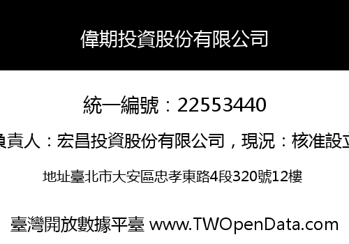 偉期投資股份有限公司