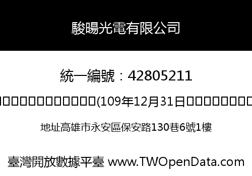 駿暘光電有限公司