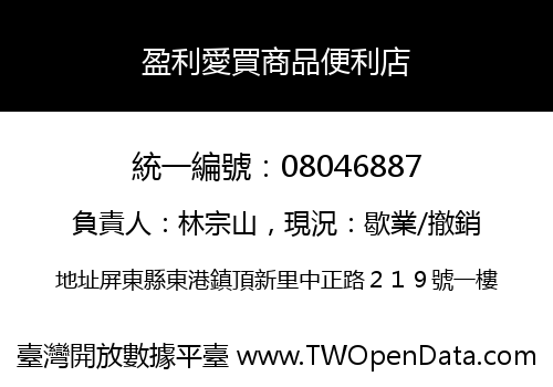 盈利愛買商品便利店