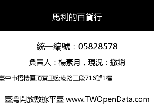 馬利的百貨行