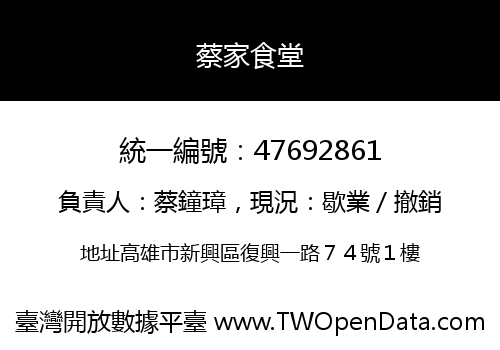 蔡家食堂
