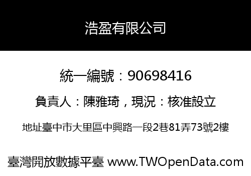 浩盈有限公司