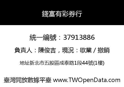 錢富有彩券行