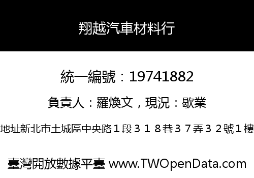 翔越汽車材料行