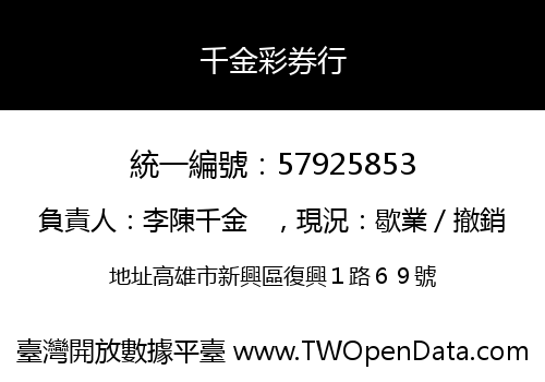 千金彩券行