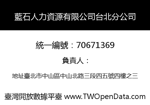 藍石人力資源有限公司台北分公司