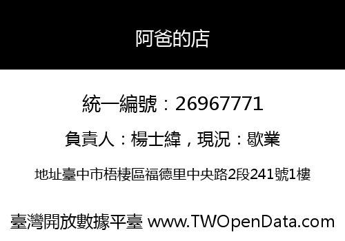 阿爸的店