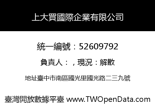 上大買國際企業有限公司