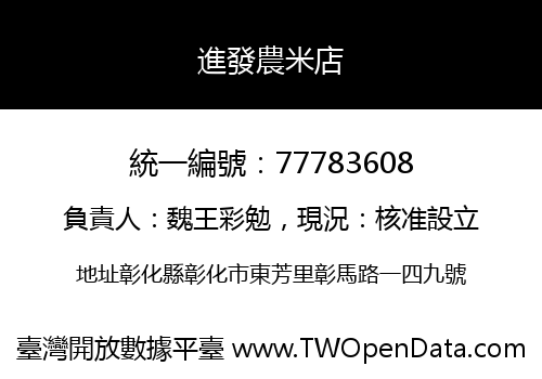 進發農米店