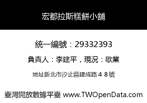 宏都拉斯糕餅小舖