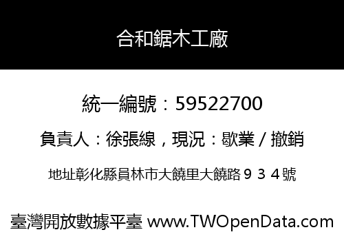 合和鋸木工廠