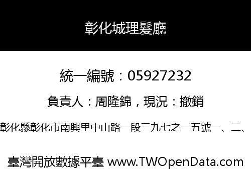 彰化城理髮廳