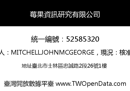 莓果資訊研究有限公司