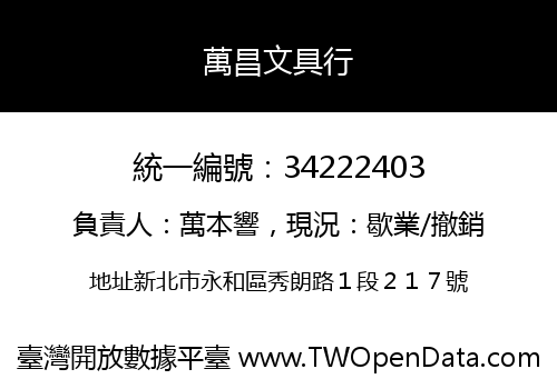 萬昌文具行