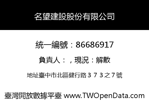 名望建設股份有限公司