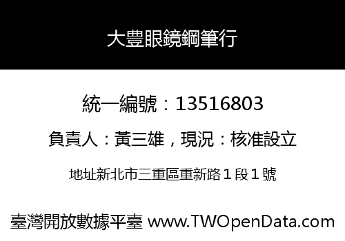 大豊眼鏡鋼筆行