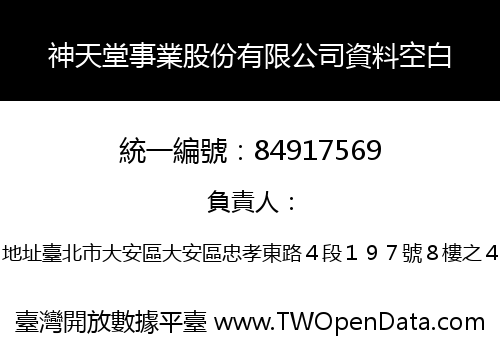 神天堂事業股份有限公司資料空白