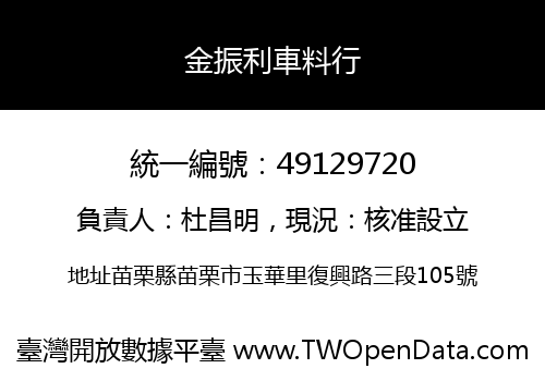 金振利車料行