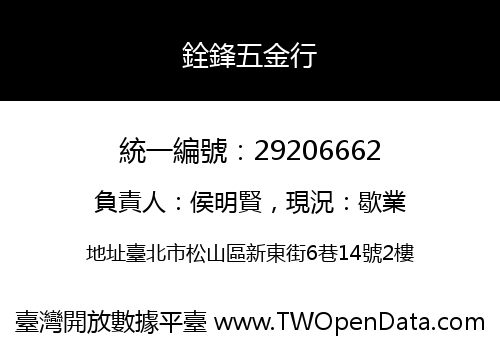 銓鋒五金行
