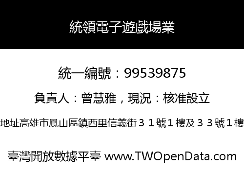 統領電子遊戲場業