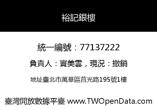 裕記銀樓