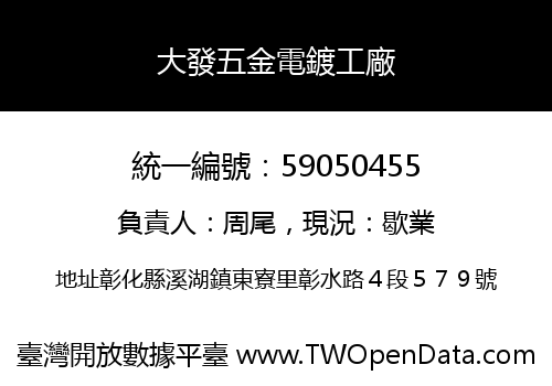 大發五金電鍍工廠