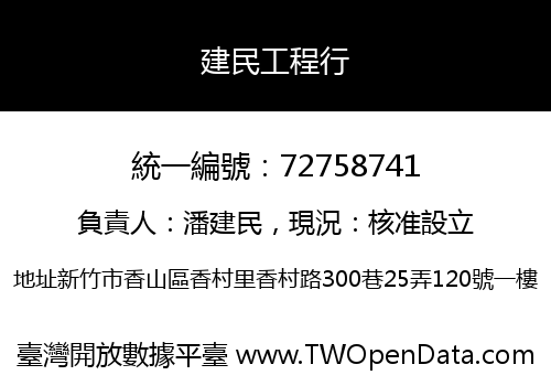 建民工程行