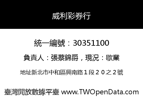 威利彩券行