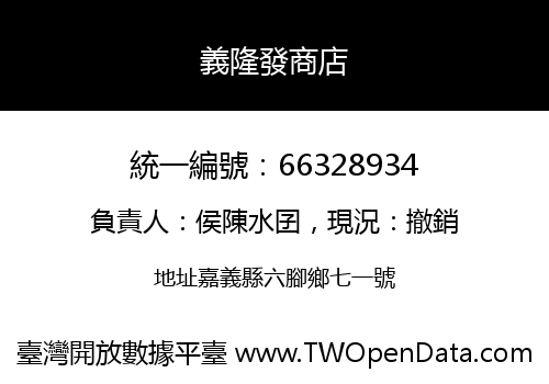 義隆發商店