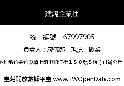 建鴻企業社