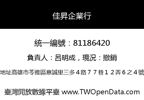 佳昇企業行
