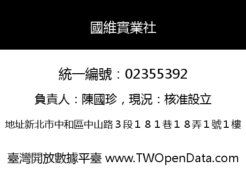 國維實業社
