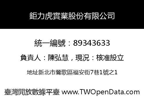 鉅力虎實業股份有限公司