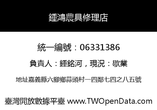 鍾鴻農具修理店