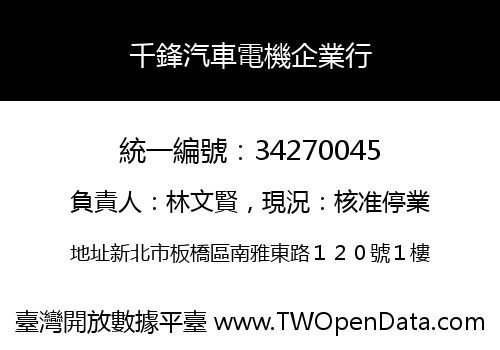 千鋒汽車電機企業行