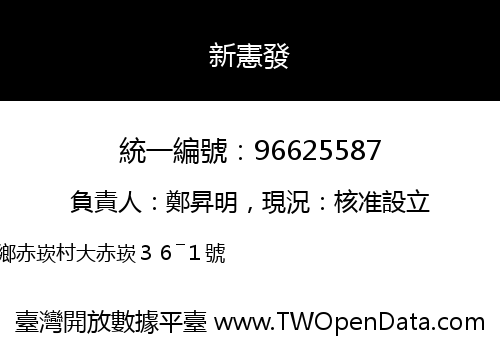 新憲發