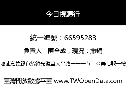 今日視聽行