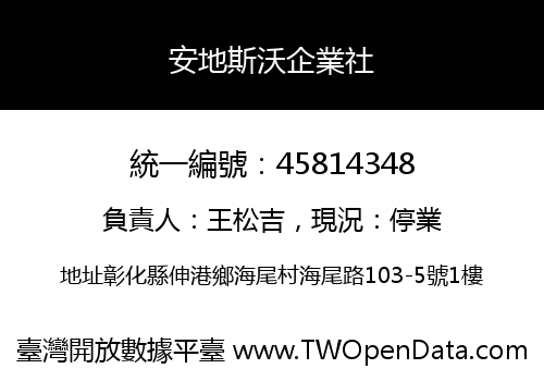 安地斯沃企業社