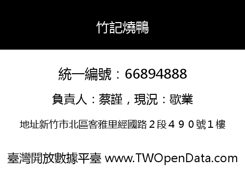 竹記燒鴨