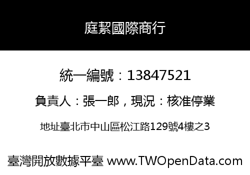 庭絜國際商行
