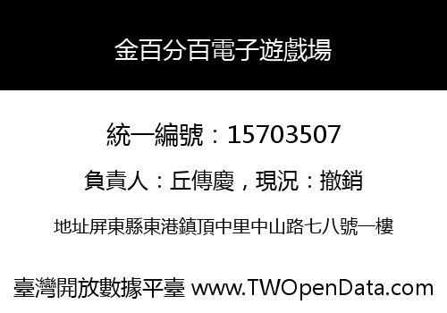 金百分百電子遊戲場